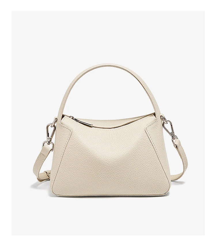 FOXER Lady's Handbag Cow Leather Shoulder Bag Small Size Crossbody Minimalist Style Bag Commute Work High Quality
