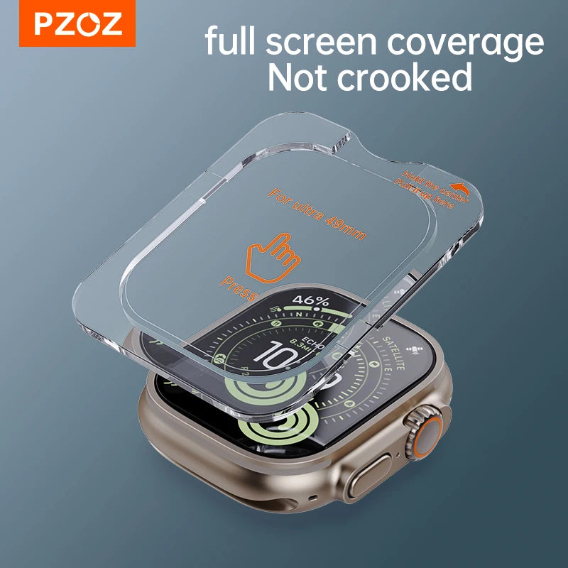 PZOZ Apple Watch Ultra 49mm Tempered Glass Screen Protector – 2-Pack