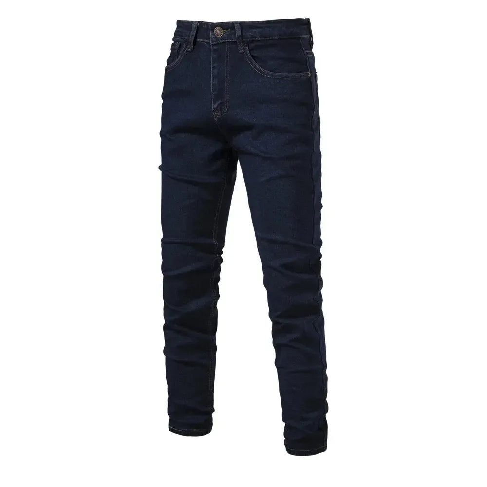 AIOPESON Men's Slim Fit Straight Jeans - ShopHub