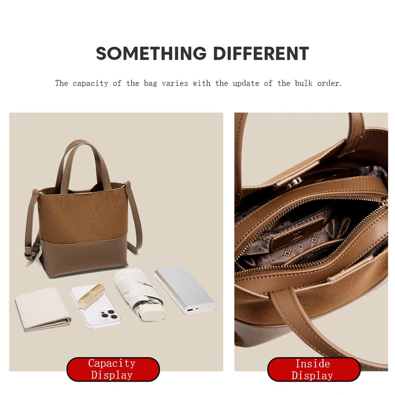 FOXER PU Leather Women's Handbag 2026 Stylish Retro Tote Bag Large Capacity Shoulder Bag for Daily Commute
