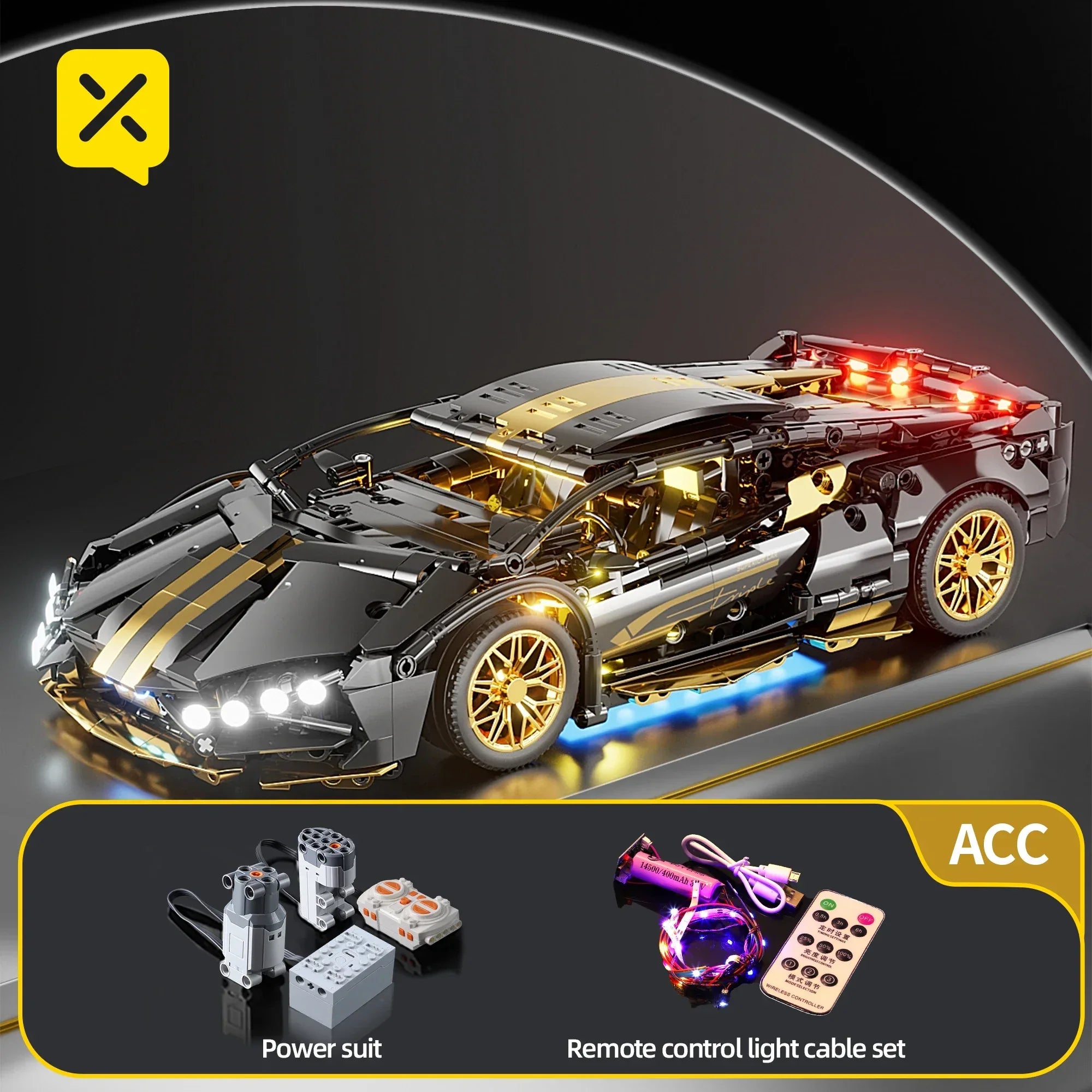 TOYLINX 1:14 Supercar Building Blocks Toy - ShopHub