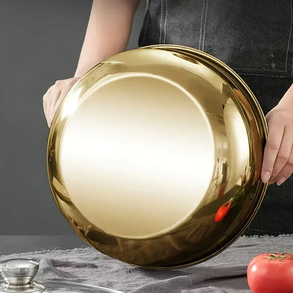 Stainless Steel Mixing Bowl for Large Capacity and Versatile Kitchen Use