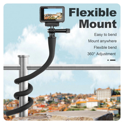 TELESIN Flexible Selfie Stick Monopod Tripod