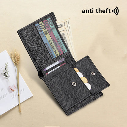 Rfid Men's Genuine Leather Wallet