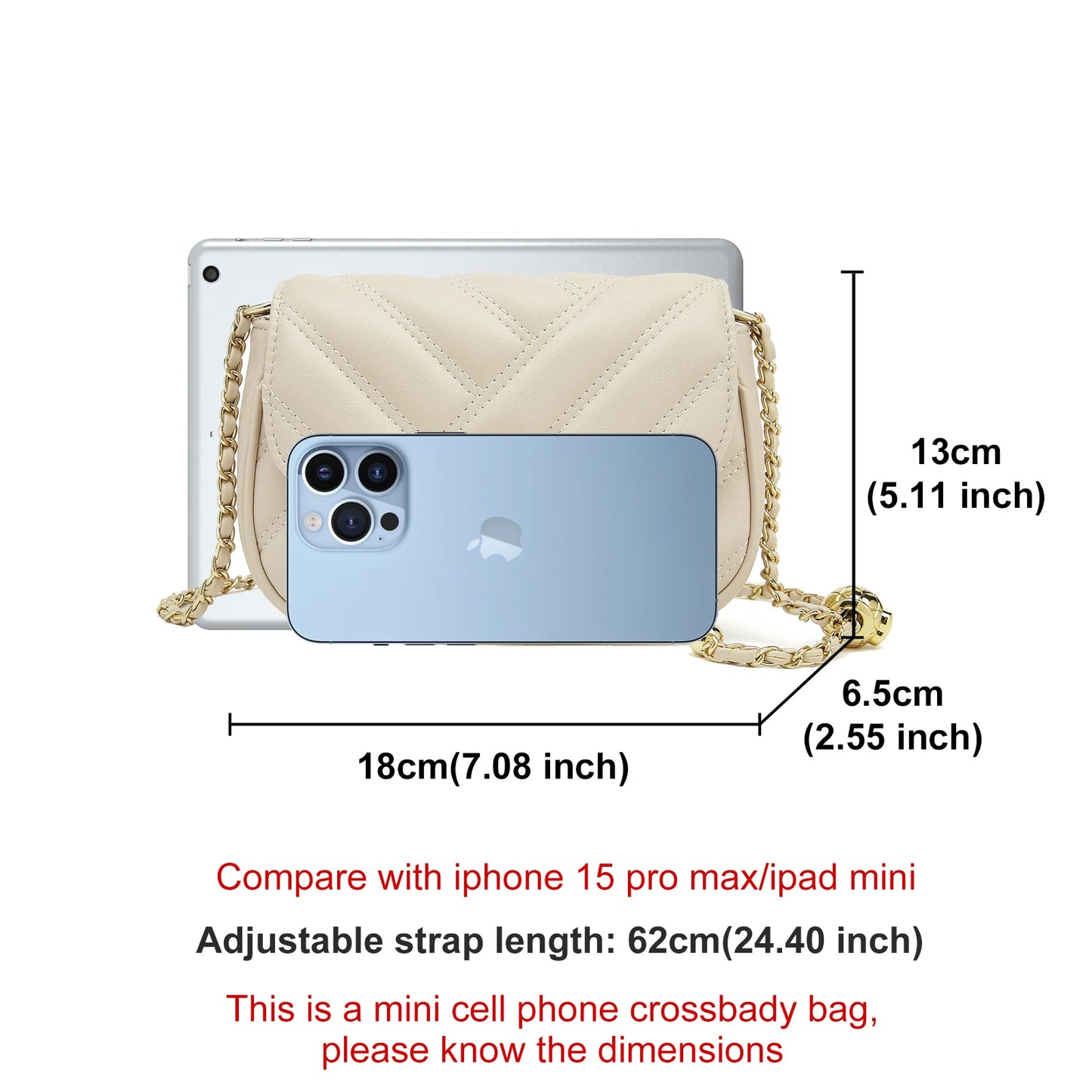 FOXER Women's Quilted Shoulder Bag