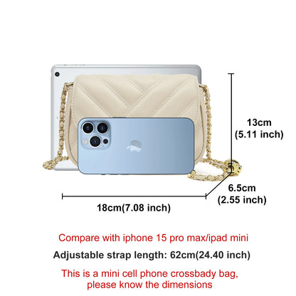 FOXER Women's Quilted Shoulder Bag