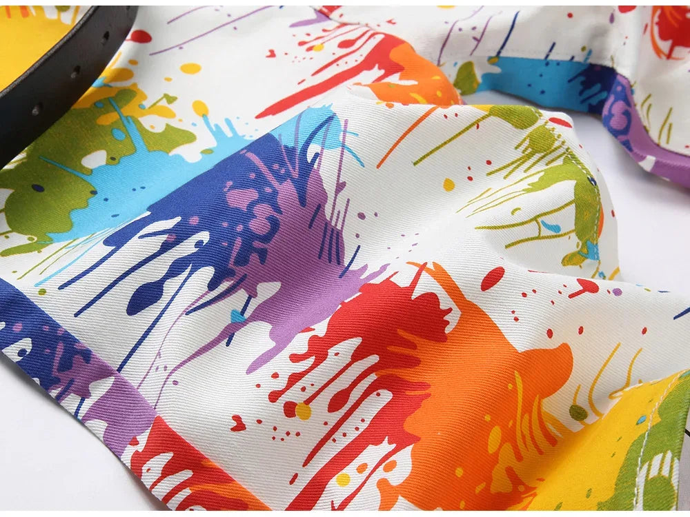 Men's Fancy Colour Painted Shorts - ShopHub