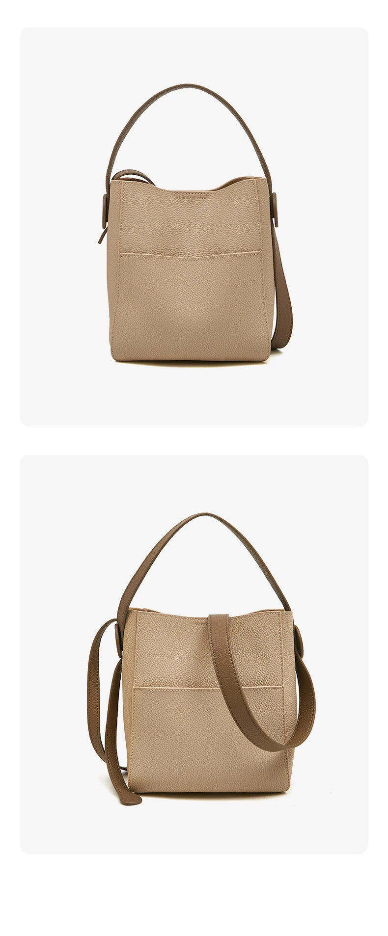FOXER Split Leather Crossbody Shoulder Bag