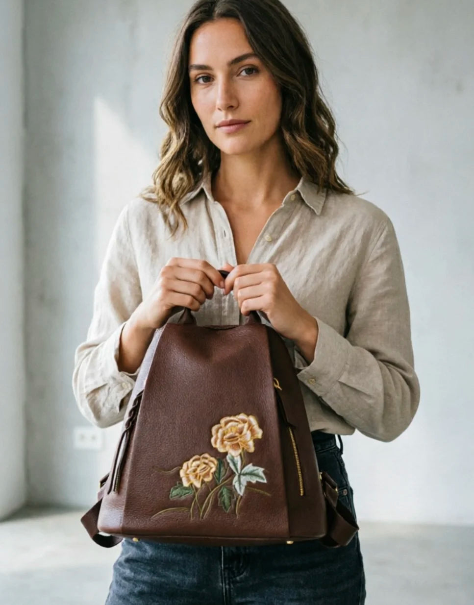 ZOOLER Handmade Cow Leather Backpack