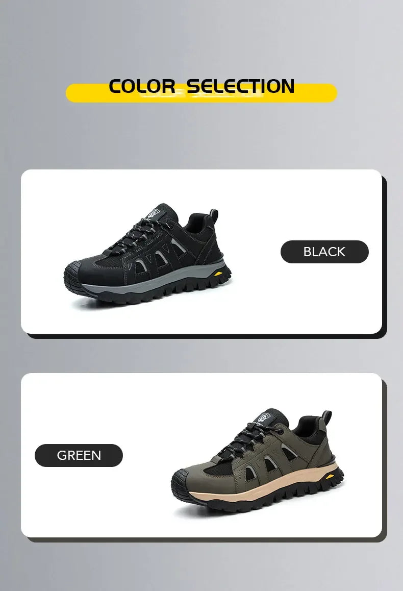 Kankeirr Men’s Steel Toe Work Shoes - ShopHub