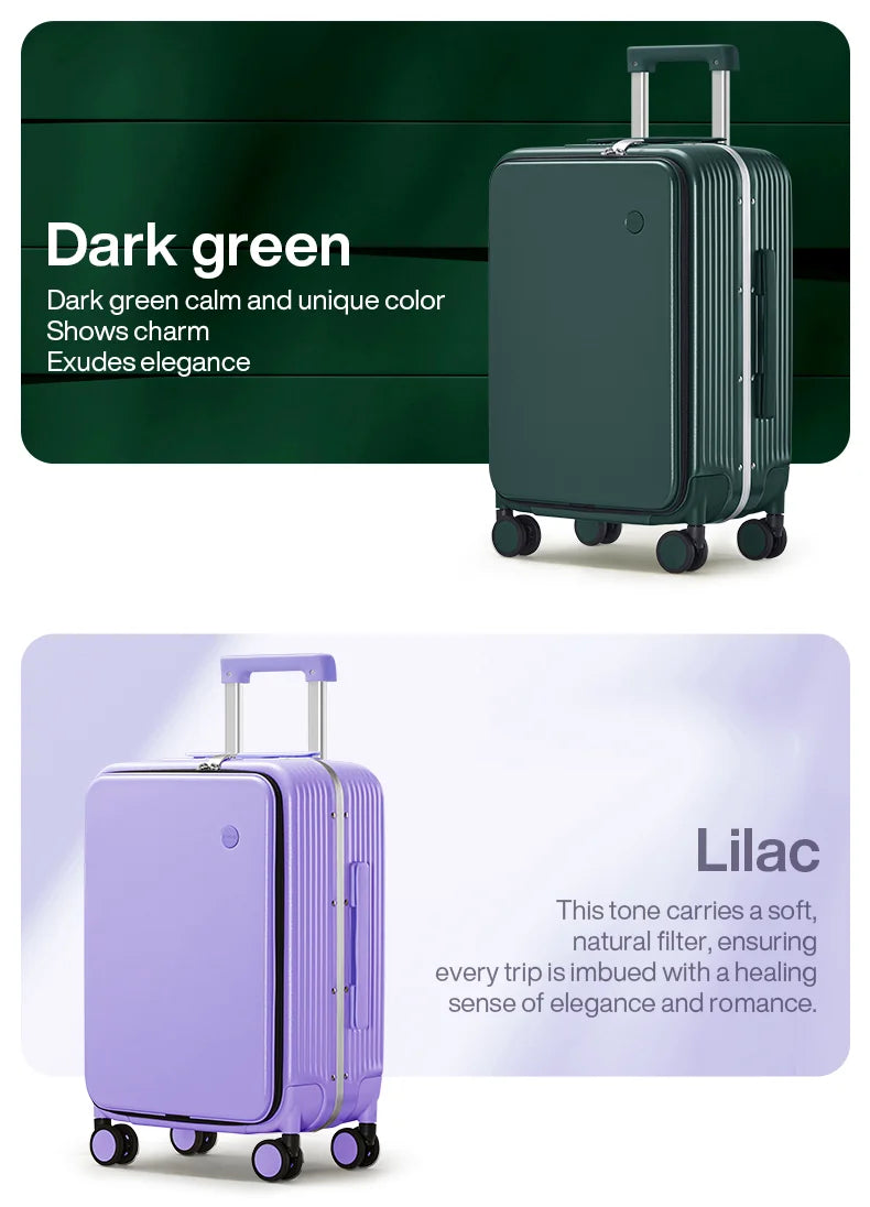 Mixi Aluminum Frame Rolling Luggage