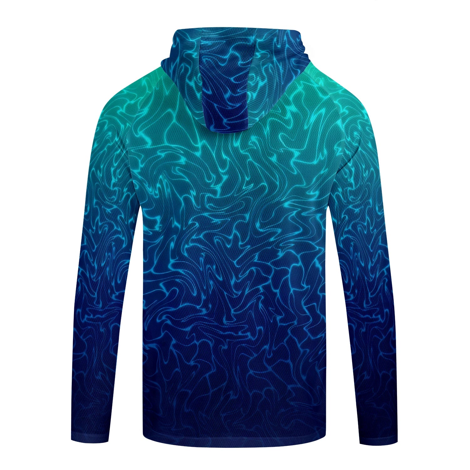 Men's Long Sleeve Fishing Shirt with Hoodie