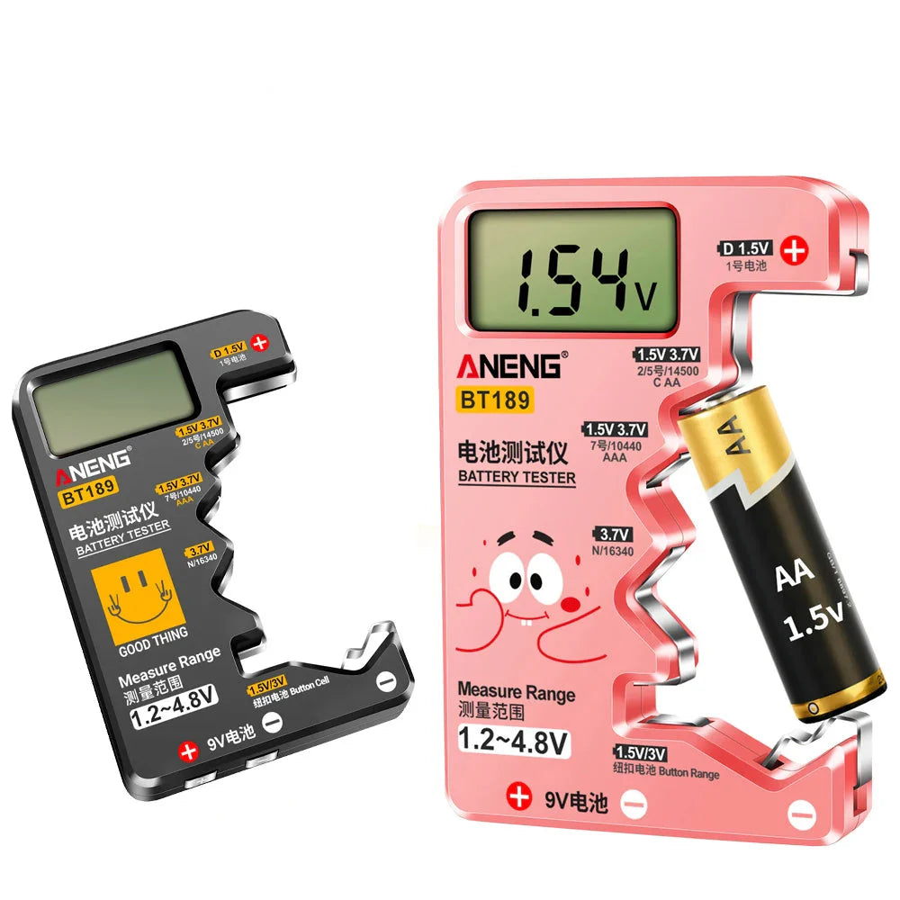 Universal Battery Tester for AA/AAA/C/D/9V/1.5V/3V (2 colours available) Habicare