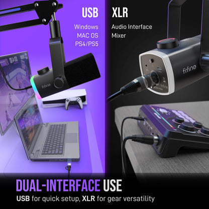 FIFINE AM8PROT Gaming Microphone Kit: Elevate Your Streaming Experience