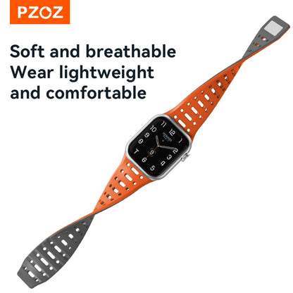 PZOZ Magnetic Silicone Apple Watch Strap with Buckle