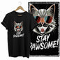 COOLMIND Black Cat Graphic T-Shirt | Women's 50-Design