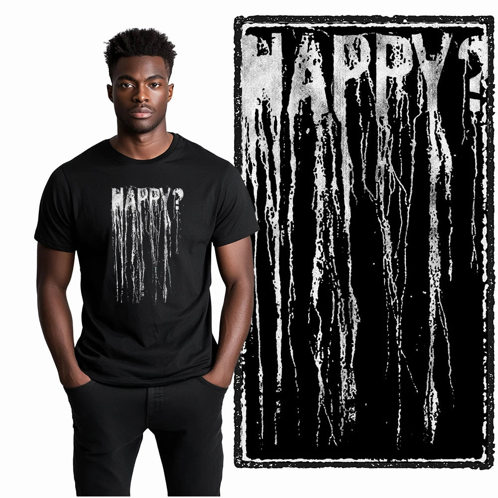 COOLMIND ZG008 Happy Print Cotton Tee