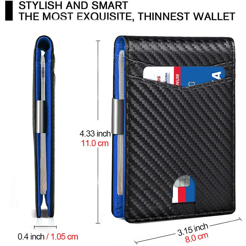 Rfid Microfier Leather Men's Luxury Wallets
