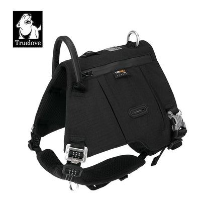 Truelove Dog Backpack Pet Harness Manufacturer Adjustable Tactical Handle Full Body Dog Vest for Hiking Training Outdoor TLB2251