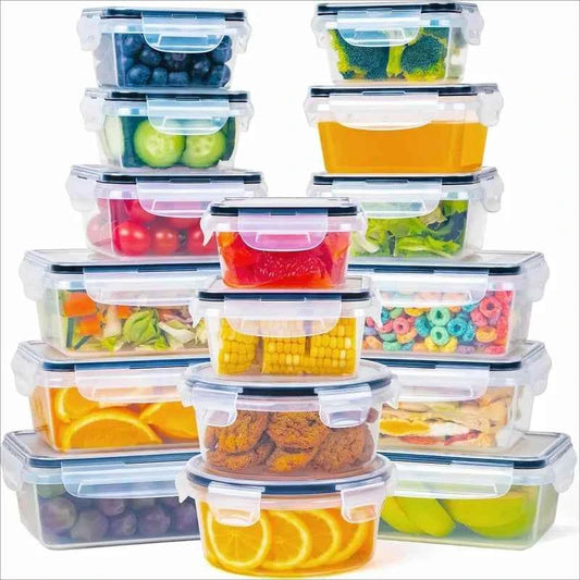 6-Piece Plastic Food Storage Containers Set