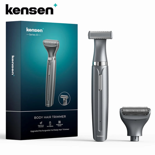 KENSEN S1 Electric Hair Trimmer Body Shaver for Men 2 in 1