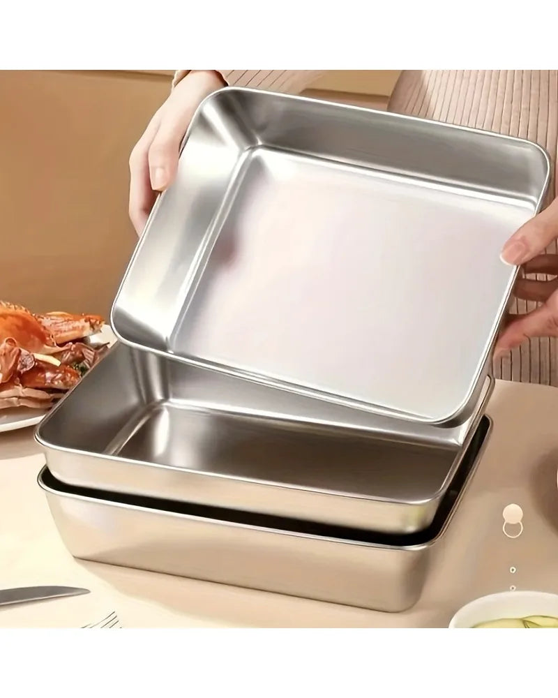 5Pcs Thickened Stainless Steel Food Containers