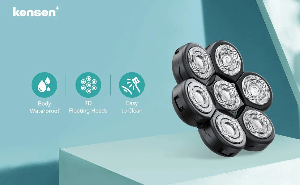 Kensen S8 7D 5 In 1 Electric Shaver Replacement Heads - ShopHub
