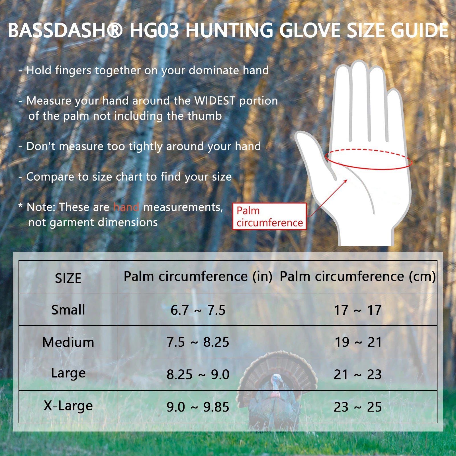 BASSDASH Unisex Fingerless Camo Hunting Gloves ShopHub
