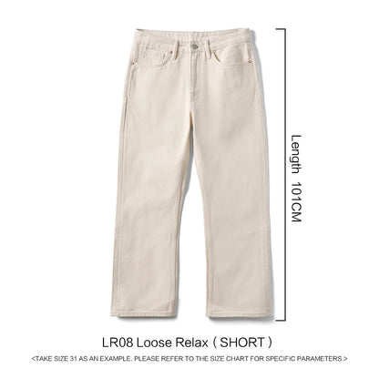 SIMWOOD 2026 Spring New Loose Relax 11.3oz Washed Vintage Jeans Men Plus Size Denim Trousers
