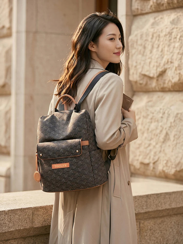 ZOOLER Nylon Embossed Backpack