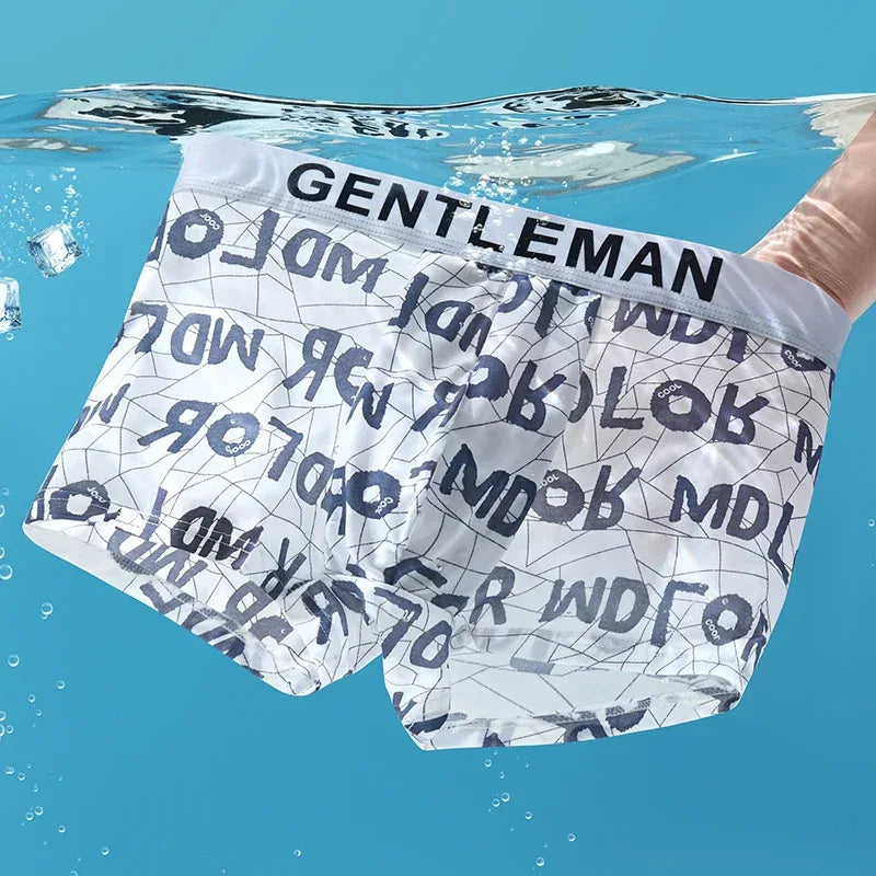 Men's Ice Silk Boxer Shorts - ShopHub
