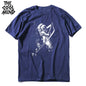 COOLMIND Space & Moon Graphic Cotton T-Shirt | Men's Relaxed Style