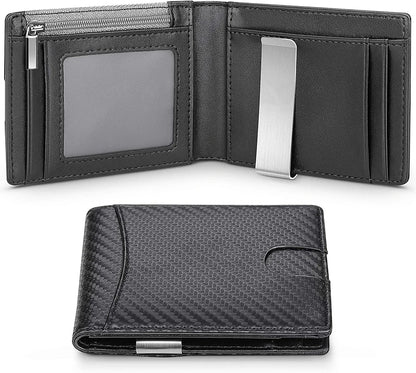 DIENQI Carbon Fiber RFID Slim Wallet