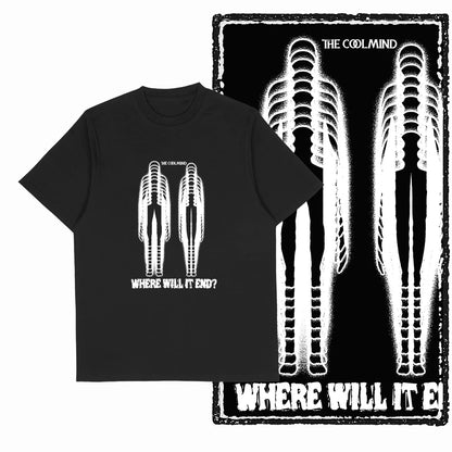 COOLMIND X0009 Anti-War Graphic Cotton Tee