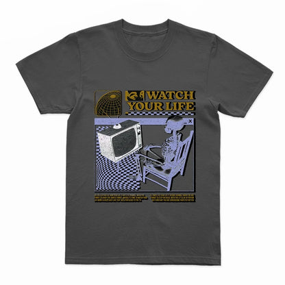 COOLMIND U0005 Funny Skull Graphic Cotton Tee