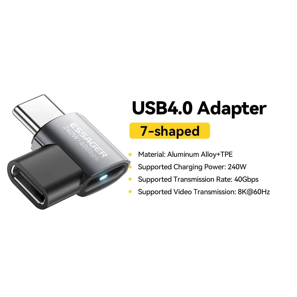 Essager USB4.0 40Gbps OTG Adapter - ShopHub