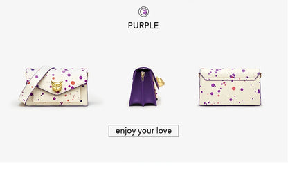 BAFELLI Floral Leather Flap Crossbody Bag