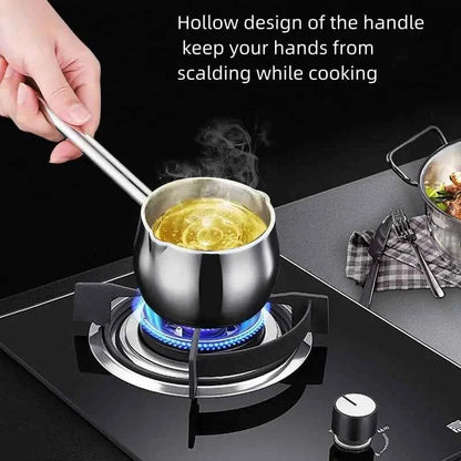 304 Stainless Steel Sauce Spoons with Long Handle - Food-Grade Kitchen Utensils for Oil, Seasoning & Baking, Dishwasher Safe