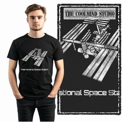 COOLMIND Z1150 ISS Space Station Graphic Cotton Tee