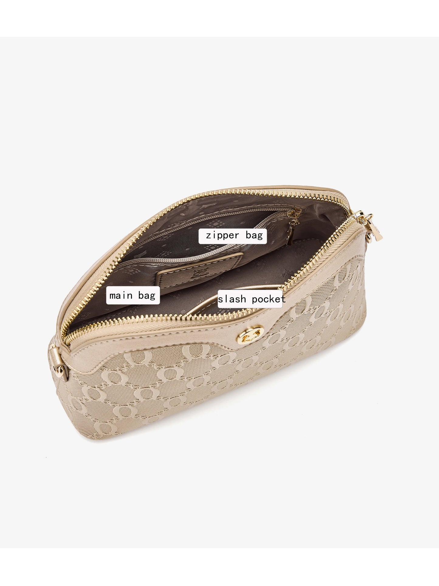FOXER Luxury Embossed Crossbody Bag