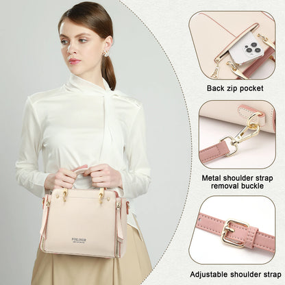 FOXER Split Leather Women's Shoulder Bag