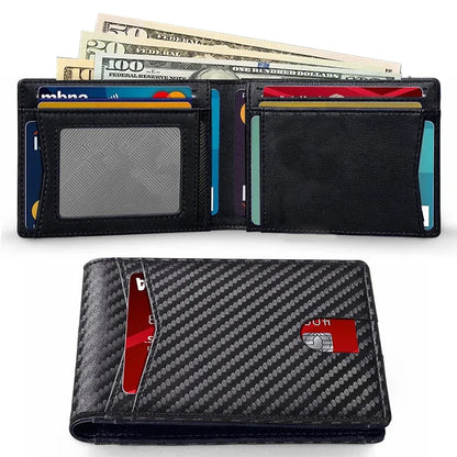 DIENQI Slim Carbon Fibre RFID Wallet