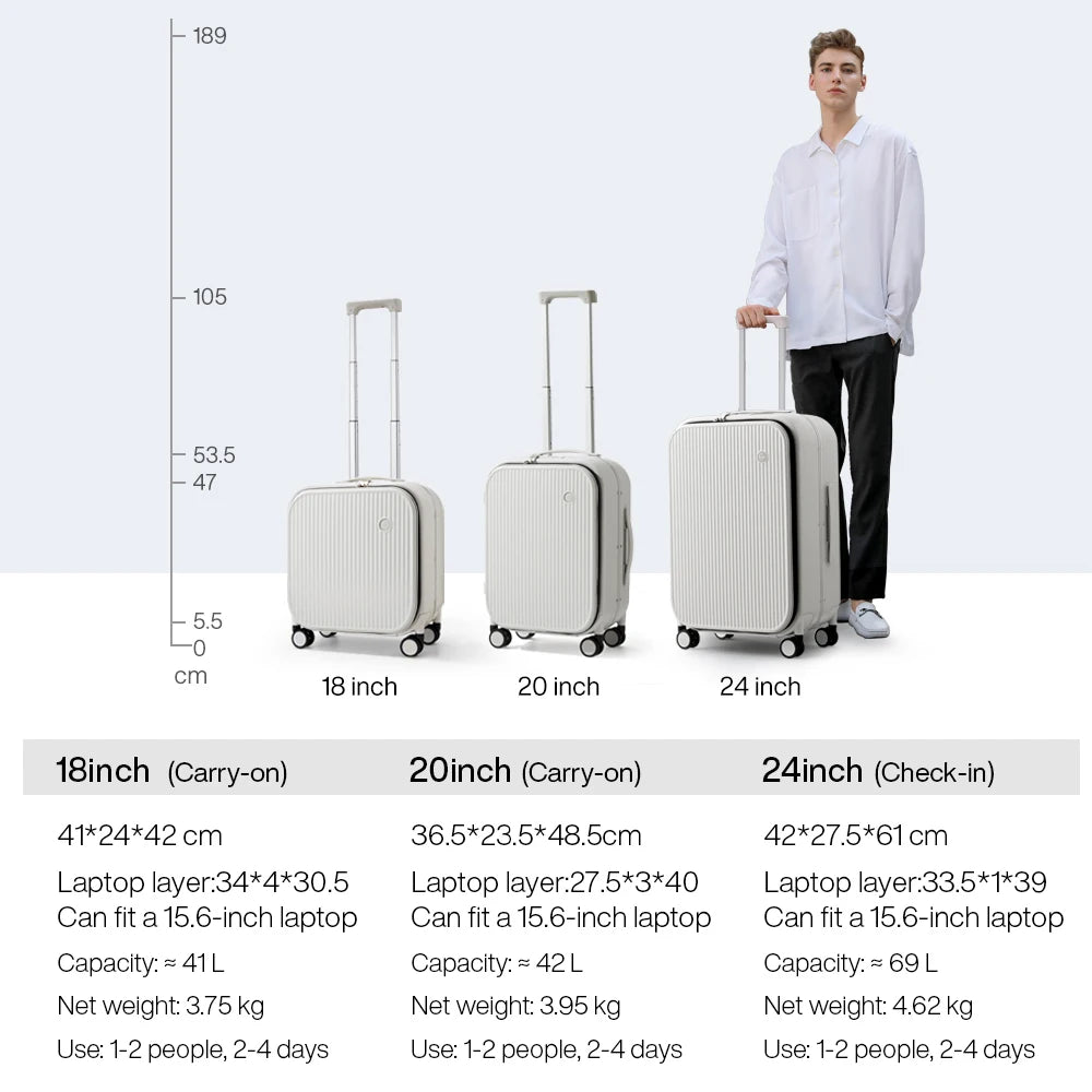 Mixi 18'' 20''Carry On Suitcase