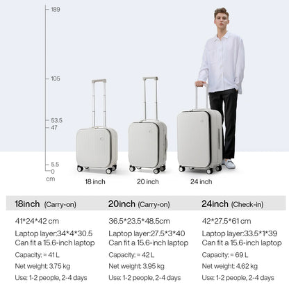 Mixi 18'' 20''Carry On Suitcase