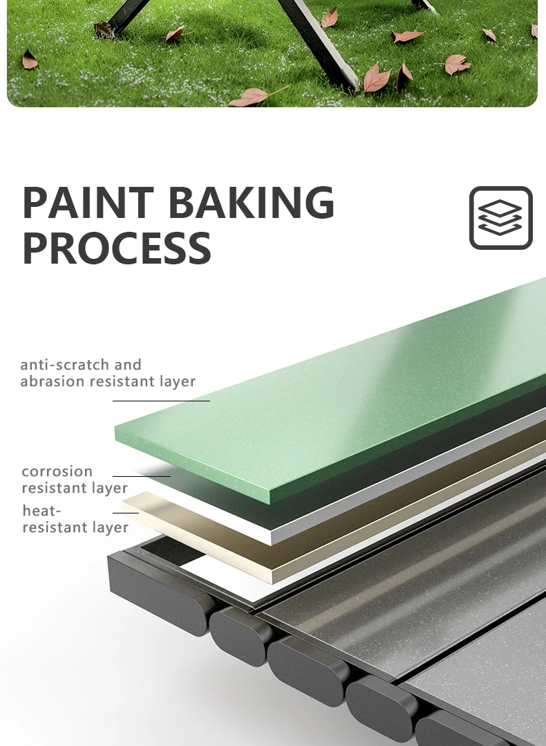 BISINNA Outdoor Egg Roll Table