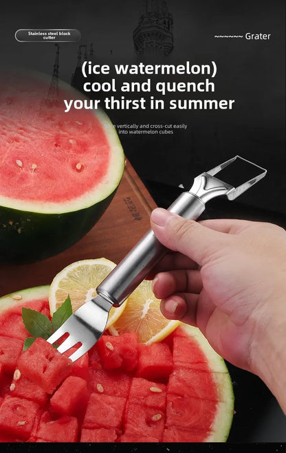 Stainless Steel Watermelon Cutter Tool for Effortless Slicing