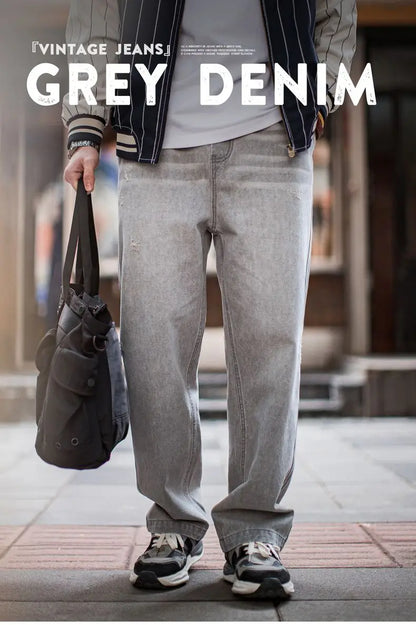 Maden Vintage Heavyweight Washed Gray Jeans