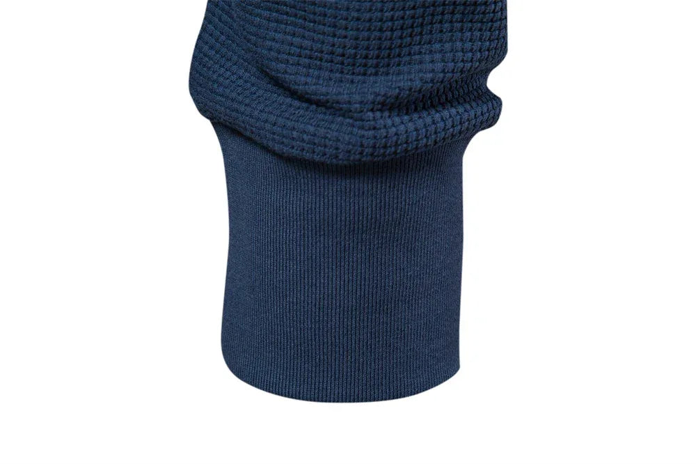 AIOPESON Men's Waffle Cotton Long Sleeve Shirts - ShopHub