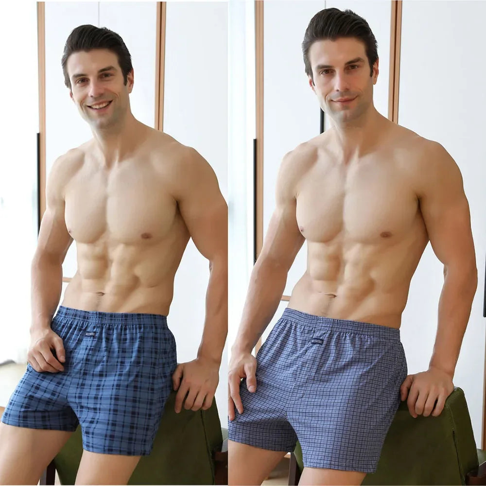 Men's 3 Pack 100% Cotton Pajama Shorts - ShopHub