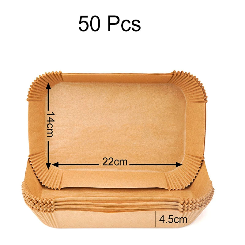 Large Rectangle Air Fryer Disposable Paper Liner — 31 cm